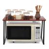 Scaffale da Cucina a 2 Piani in Acciaio al Carbonio Portaoggetti da Cucina Salvaspazio Scaffale Organizer da Cucina Porta Nuovo Supporto per Forno a Microonde