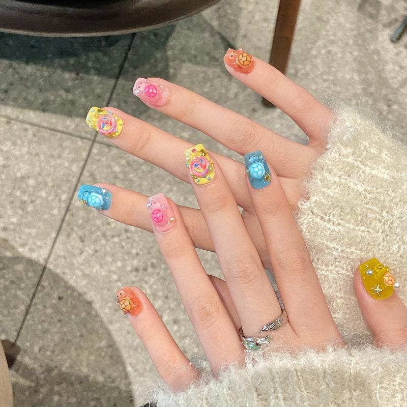 Mini Resin Turtles Night Glow Turtle Figurines Realistic Tiny Turtles Acrylic Small Animals Figures for Micro Landscaping