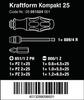 51024 Craftform Compact KK25 Schraubendrehereinsatz-Set