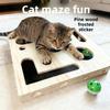 New With Bell Ball Cat Nail File Box Interactive Sandpaper Inside Cat Scratching Posts Maze Tunnel Cat Exercise Toy Kitten