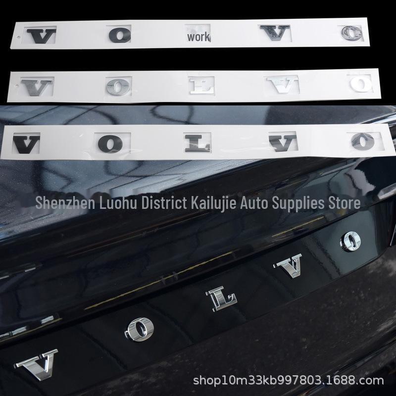 Individualisieren Sie das Aussehen Ihres Volvo mit unserem modifizierten VOLVO-Buchstabenaufkleber mit Autologo für Kofferraum und Front des XC60, XC90, S90, XC40, S60.