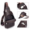 Men's Genuine Leather Single Shoulder Chest Top Layer Cowhide Crossbody Bag Trendy Men's Front Shoulder Bag