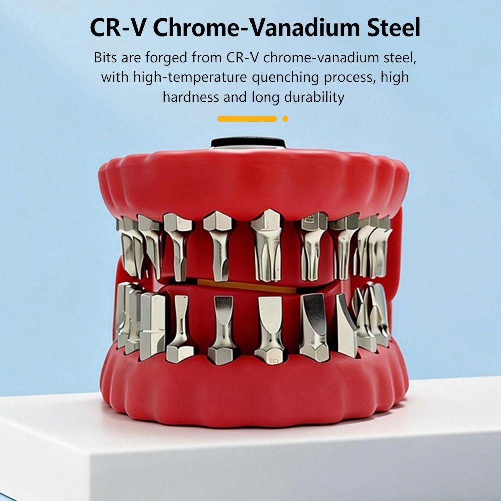 30-in-1 Screwdriver Set High Hardness Combination Bit Screwdriver Kit Wrench Included Multi-Functional