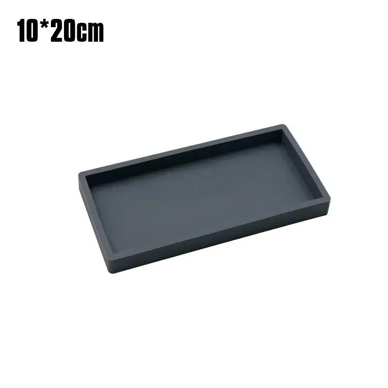 Bathroom Tray Countertop Silicone Vanity Tray Cosmetic Perfume Organizer Tray Vanity Sink Tray Key Accessories Tray New