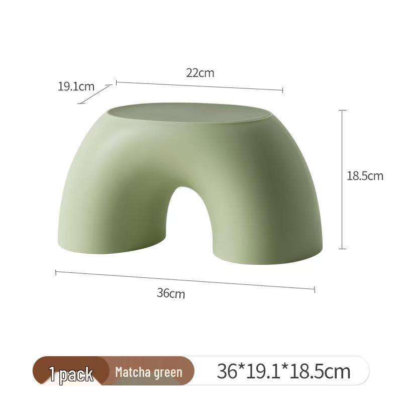 Creative Rainbow Storage Stool for Kids - 3D Cushion, Non-slip, Round Foot Stool for Living Room or Shoe Changing.