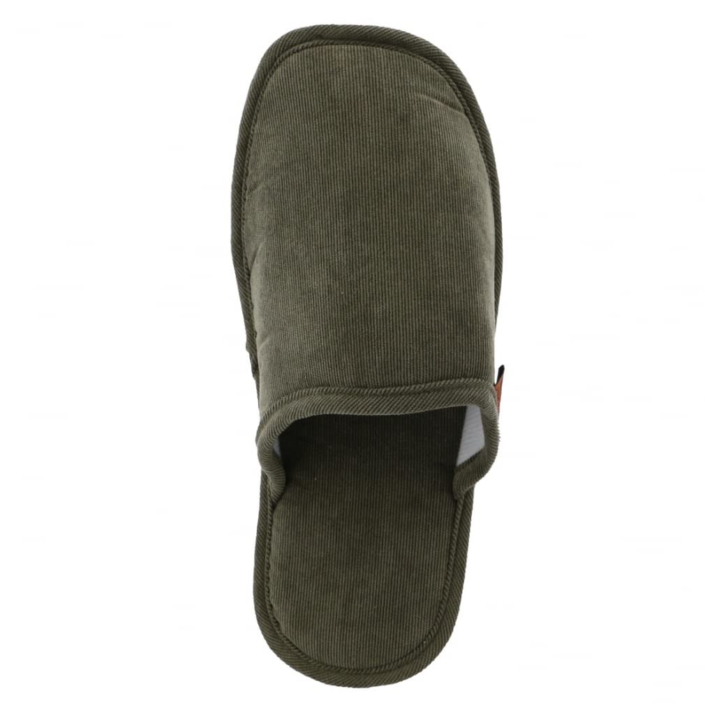 CORDUROY SLIPPERS [Dulton] EV, Green, 25-28cm