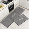 American Kitchen Floor Mats PVC Leather Waterproof Doormat Anti-slip Balcony Sink Carpet Anti-fouling Dirt-resistant Foot Mats