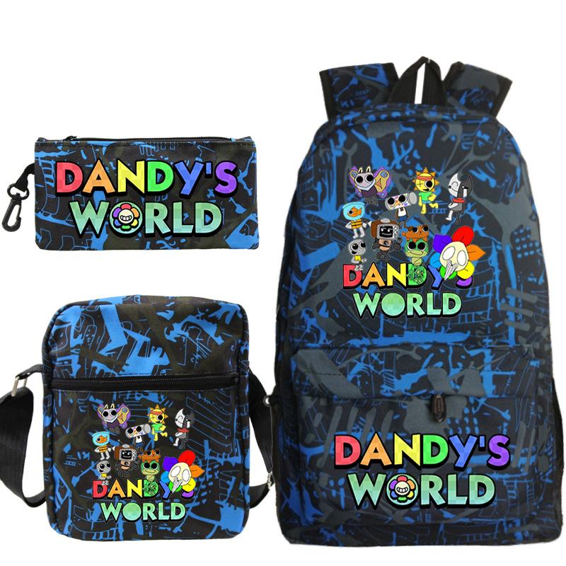 Game Dandy's World Peripheral Printed Backpack Elementary and Secondary School Bag Combination Set