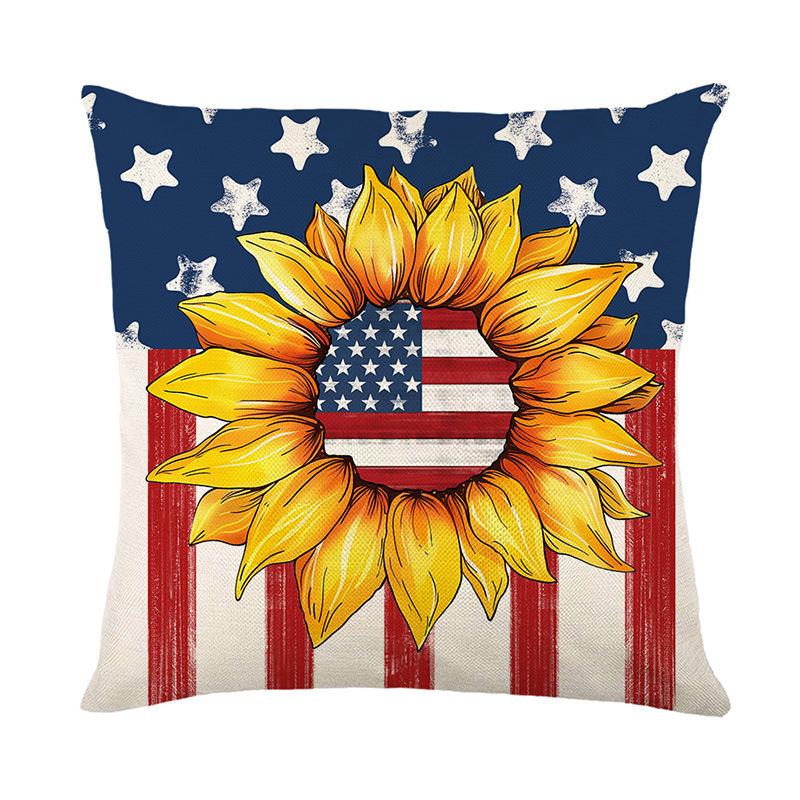 Linen Printed Pillow Cover Home Living Room Decoration Pillow Cover Bedroom Cushion Cover