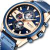 Ready to Ship CURREN Brand Chronograph Mens Leather Bracelet Sports Male Wrist Watch