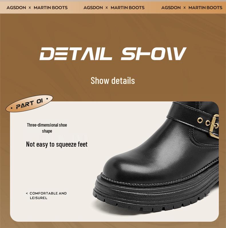 Augusden Women's Vintage Brown Mid-Calf Knight Boots (2025)