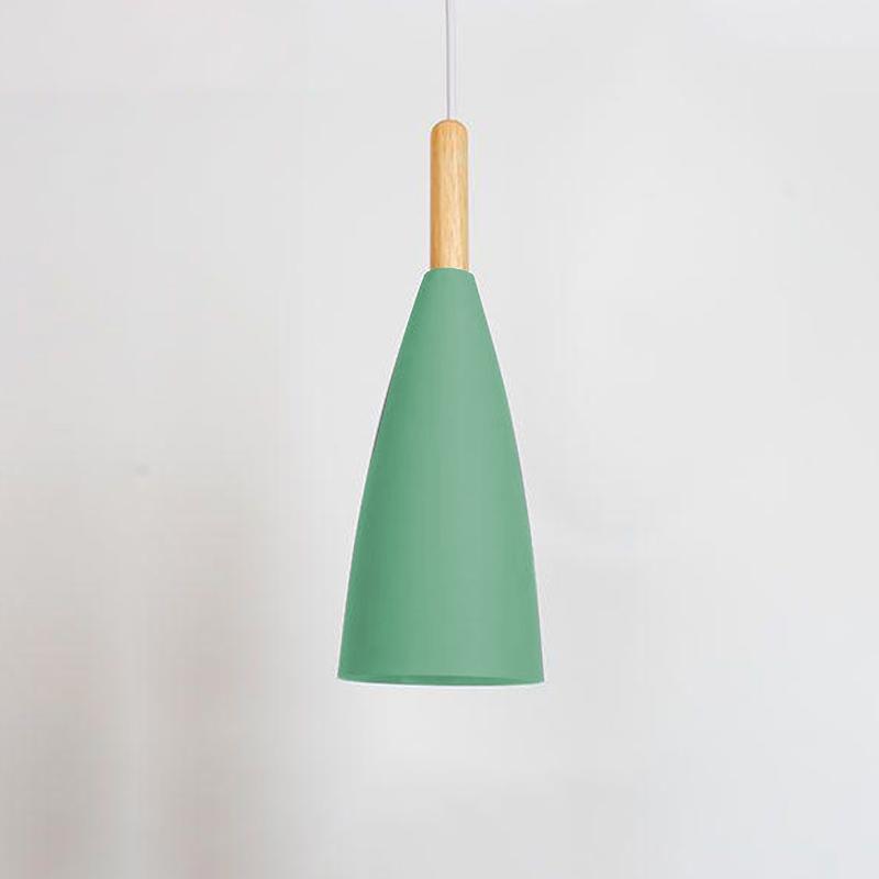 Nordisk LED Pendellampe Tre Hengelampe Svart Hvit For Soverom Spisestue Bakgrunn Hjem Innendørs Belysningsarmaturer