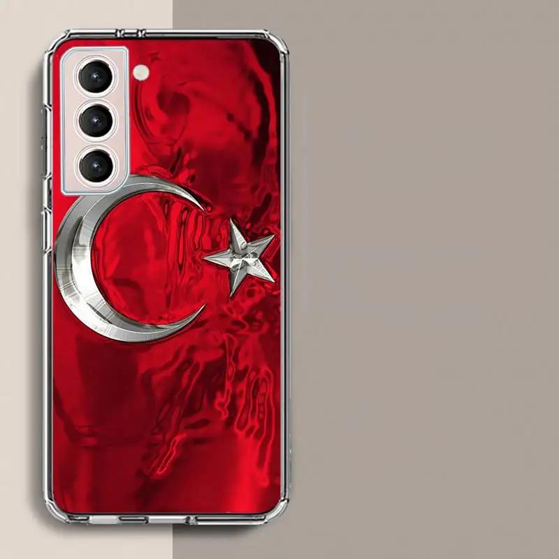 

Turkey Turkish Flag Phone Case For Samsung Galaxy S25 Edge S24 S23 FE S21 S20 Plus S22 S26 Ultra Cover Clear Cases TPU Capa Shel Samsung S25 Plus