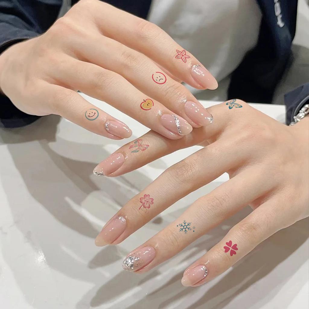 Dopamine Color Butterfly Animal Love Star Fireworks Small Picture Finger Tattoo Sticker