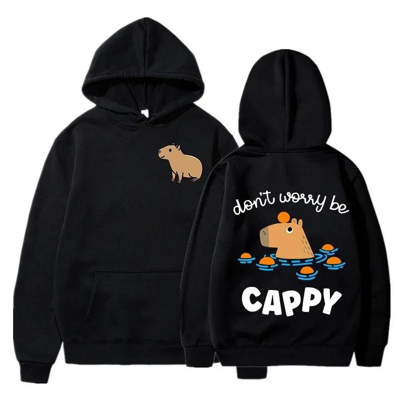 Capybara Fashion Hoodie Women Men Harajuku Autumn Winter Fleece Streetwear Pullovers Capibar