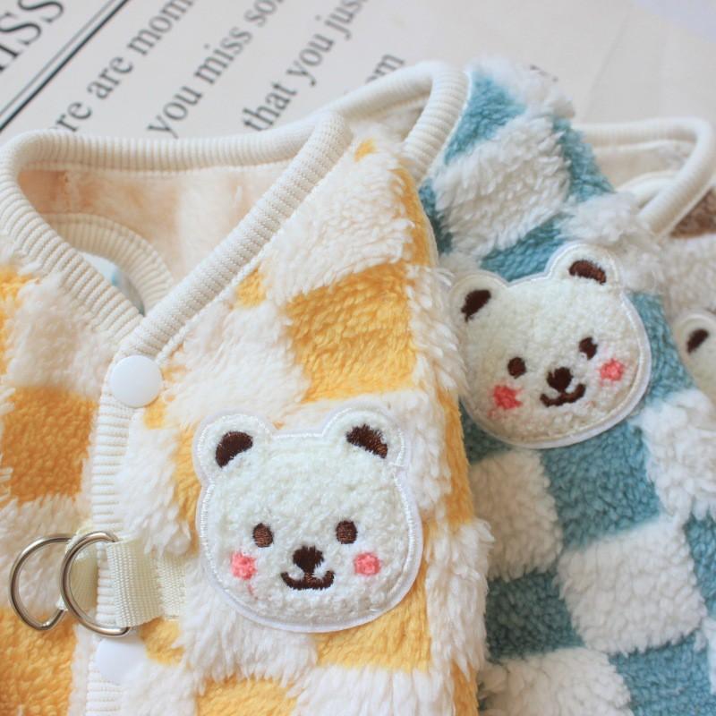 Warm Pet Vest Small Dogs Cats Winter Coat Hoodie Style Dog Sweater Teddy Poodle Shih Tzu Mini Breeds
