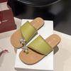 Fashion Shoes Slippers Soft Rubber Flip Flops Glitter Slides Flower Summer Clogs Woman Fashion Comfort Hawaiian Jelly Beach Flat Luxury