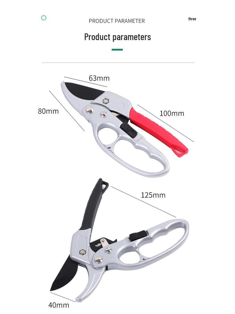 SK-5 Teflon-Coated Segmented Hand Pruner – Fruit & Branch Gardening Scissors