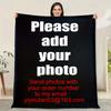 Personalized Photo Blanket Customized Print On Demand Dropshipping Warm Throw Blankets for Boyfriend Girl