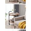 Premium Double Tier Beverage Tea Trolley Snack Cake Cart for Hotels Restaurants Mobile Serving Cart On Wheels Service Cart