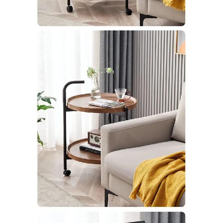Premium Double Tier Beverage Tea Trolley Snack Cake Cart for Hotels Restaurants Mobile Serving Cart On Wheels Service Cart