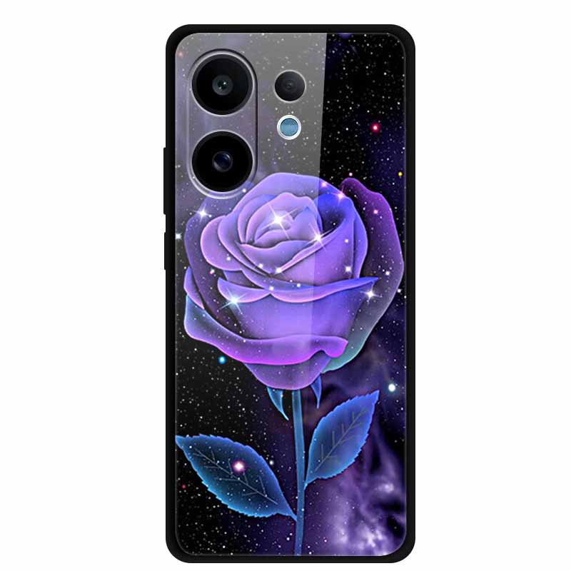 For Vivo V60 5G Glass Case Fashion Cool Animal Tempered Glass Back Cover Case For Vivo V 60 2025 Phone Cases 6.77" Fundas Coques