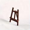 1pc Wooden Blackboard Easel with Chalk, Dollhouse Decoration, Realistic Miniature Home Goods, Art Gallery Decor