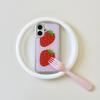 HOT Luxury Clmj SUMMER STRAWBERRY Phone Case for iPhone 17 16e 16 15 14 13 12 11 Pro Max X XR XSMAX 8 7 Air Plus Luxury Clear