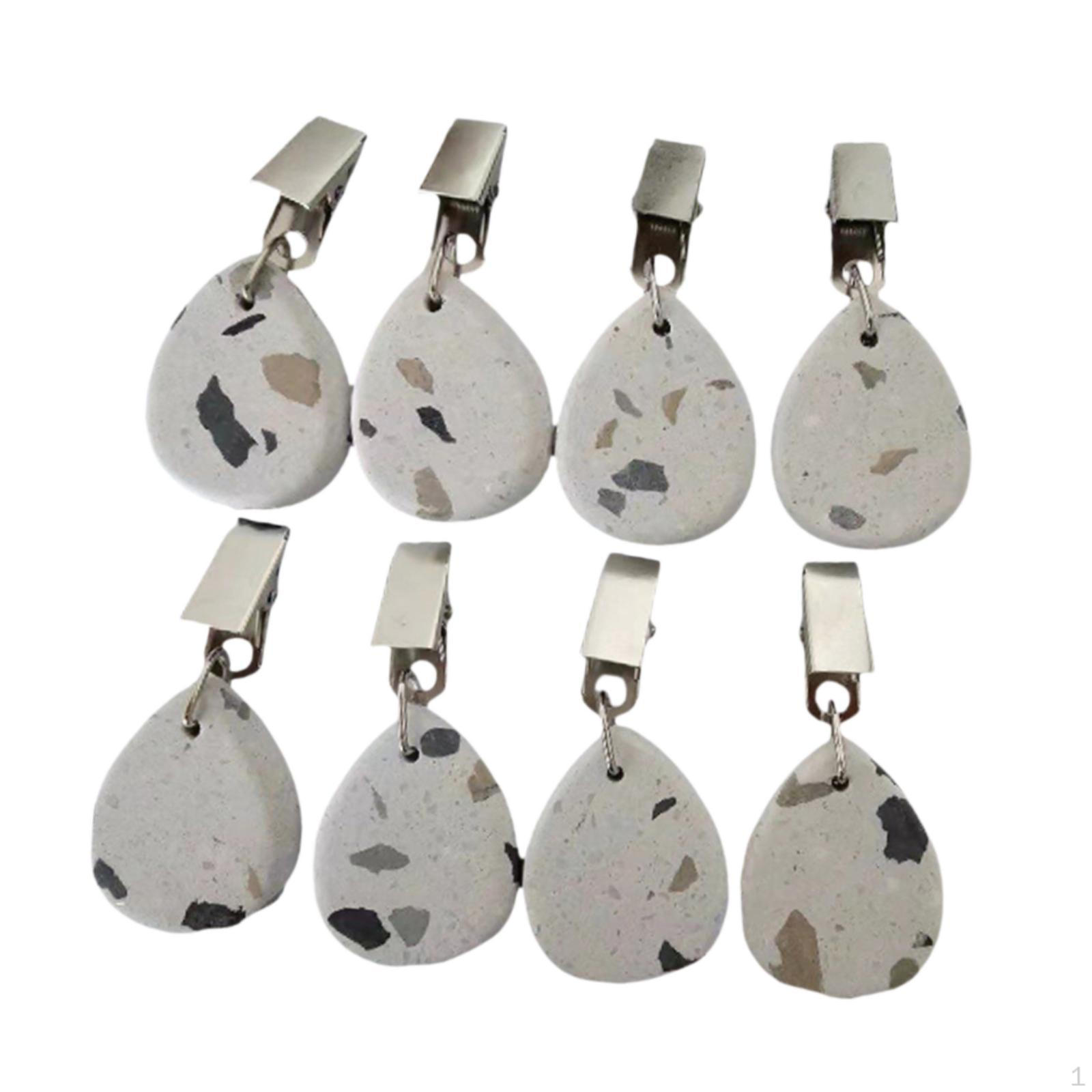 

8 штук вешалок для скатертей для вечеринок и пикников из нержавеющей стали Multi 6 cm