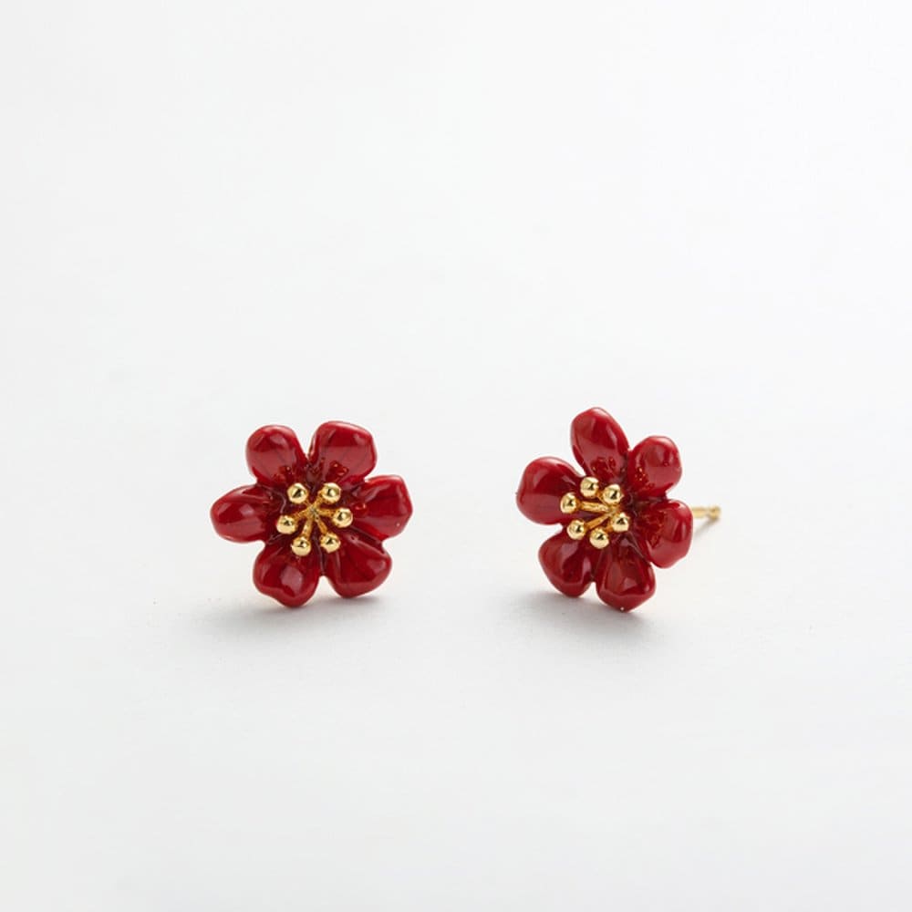 Camellia Flower Earrings [When the Camellia Blooms, Worn by Gong Hyo-jin and Yoona]