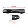 For Honda Civic Coupe 2 Door 2006 2007 2008 2009 2010 2011 Car Carbon Fiber Style Exterior Door Handle Moulding Cover Trim Decor