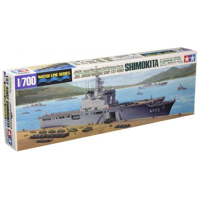 Tamiya 1700 Waterline Series No.006 Maritime Self-Defense Force Transport Ship LST-4002 Shimokita Plastic Model 31006