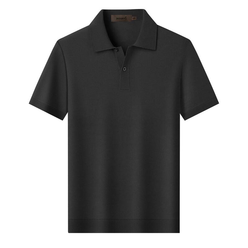 Zhuangji Men's 100% Merino Wool Short Sleeve Polo T-Shirt