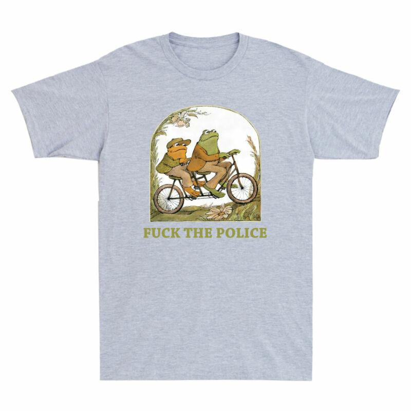 The Unisexs Funny Frog Tee And Short Cotton Tshirt Sleeve Fk Toad Police Meme