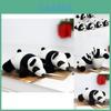 Adorable Plush Panda Keychain 10cm Soft Short Plush Toy With Pp Cotton Filling
