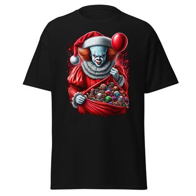 Spaventi Festivi con la Nostra Maglietta di Pennywise Babbo Natale - Una Dichiarazione Vacanziera da Brivido
