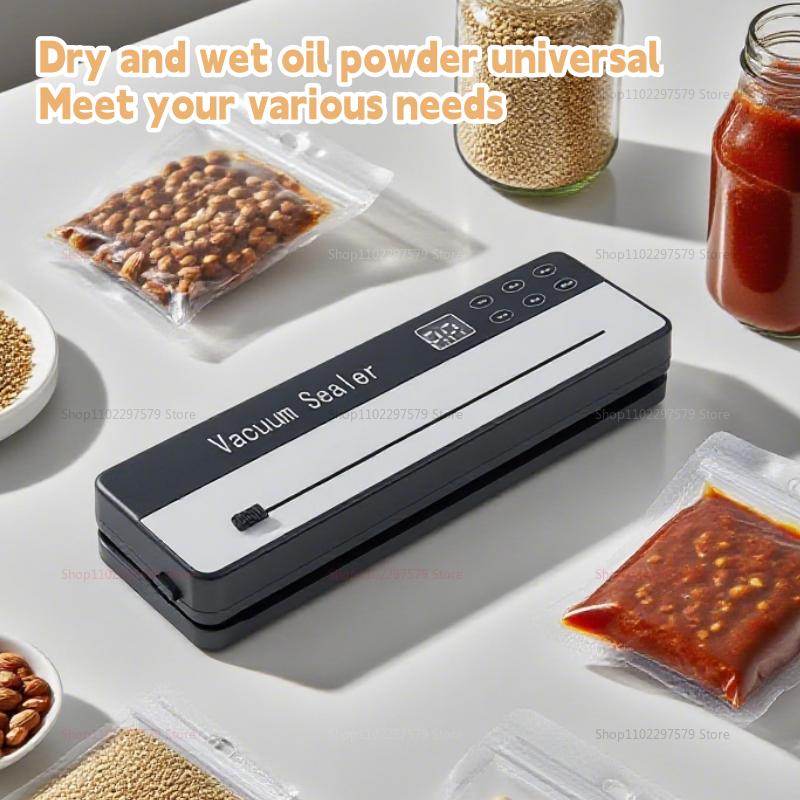 Heavy Duty Vacuum Sealer Machine With Strong Suction Food Saver Plastic Sealing Machine For Fresh Food Preservation Easy To Use