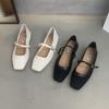 Fashion Bailamos 2025 New Brand Women Flats Fashion Square Toe Shallow Mary Jane Shoes Soft Casual Ballet Shoes Slingback Shoes