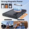 Samsung Galaxy Z Fold 8 Protective Case with Full Hinge Protection and Magnetic Ring Hidden Kickstand-Black