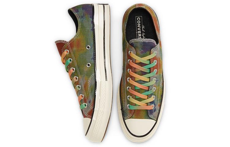 Chuck 70 Converse Low 'Glen Plaid Tie Dye' 168879C