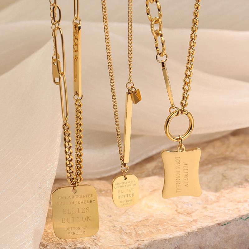 Cross-border Euro-American Fashion Trend Hip-Hop Sweater Chain: Niche Design Street Dance Couple Necklace