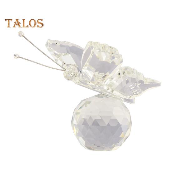 

Искусственная хрустальная бабочка, украшение для рабочего стола, сверкающая бабочка на шаре, коллекционная призматическая бабочка, фигурка для книжного шкафа, полки белый