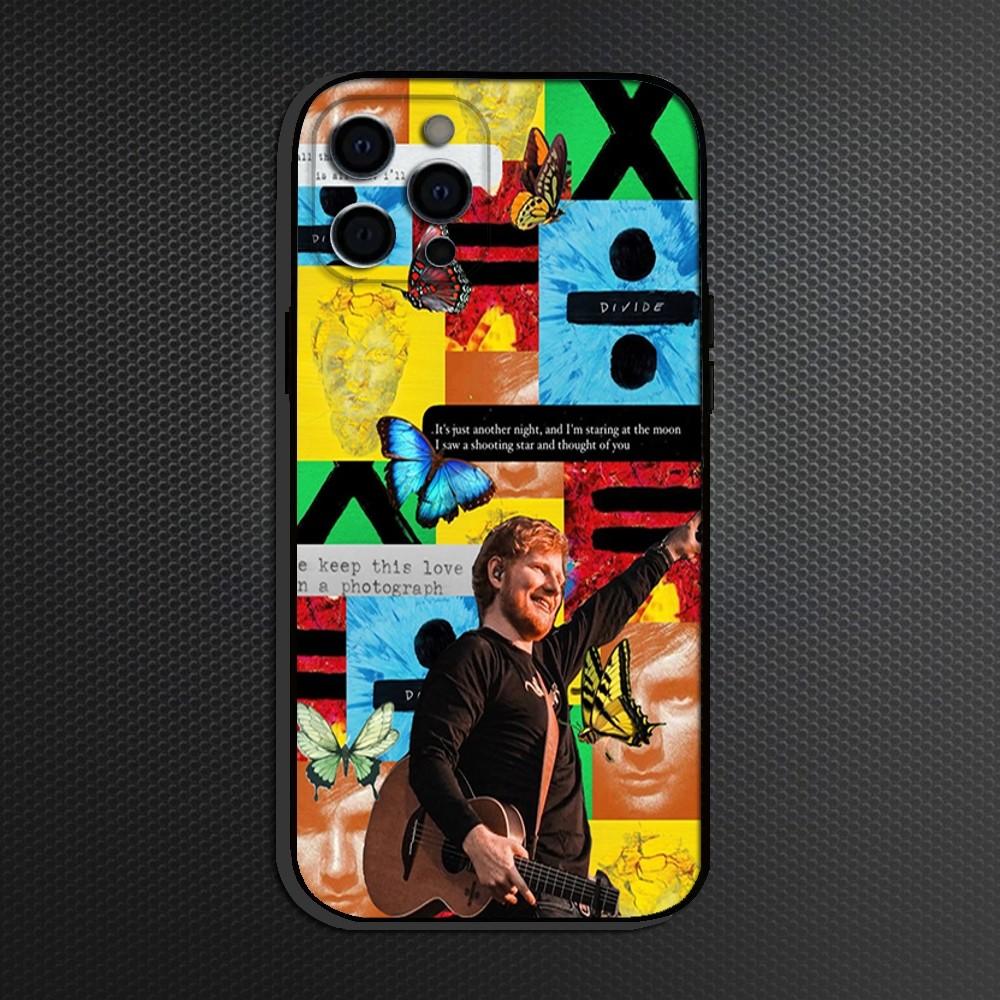 Singer E-Ed Sheeran Phone Case For iPhone 16,15,14,13,12,11 Plus,Pro Max,XS,X,XR,SE,Mini,8,7,Soft Silicone Black Cover