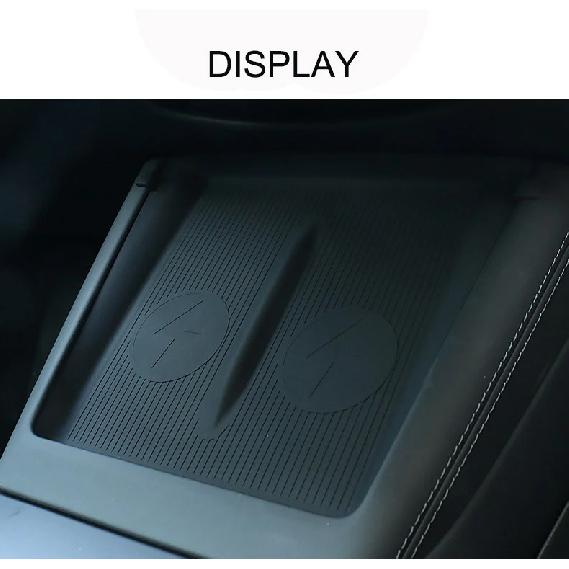 For Tesla Model Y Juniper Wireless Charging Silicone Mat Model 3 Highland Wireless Charging Food-grade Silicone Anti-slip Mat