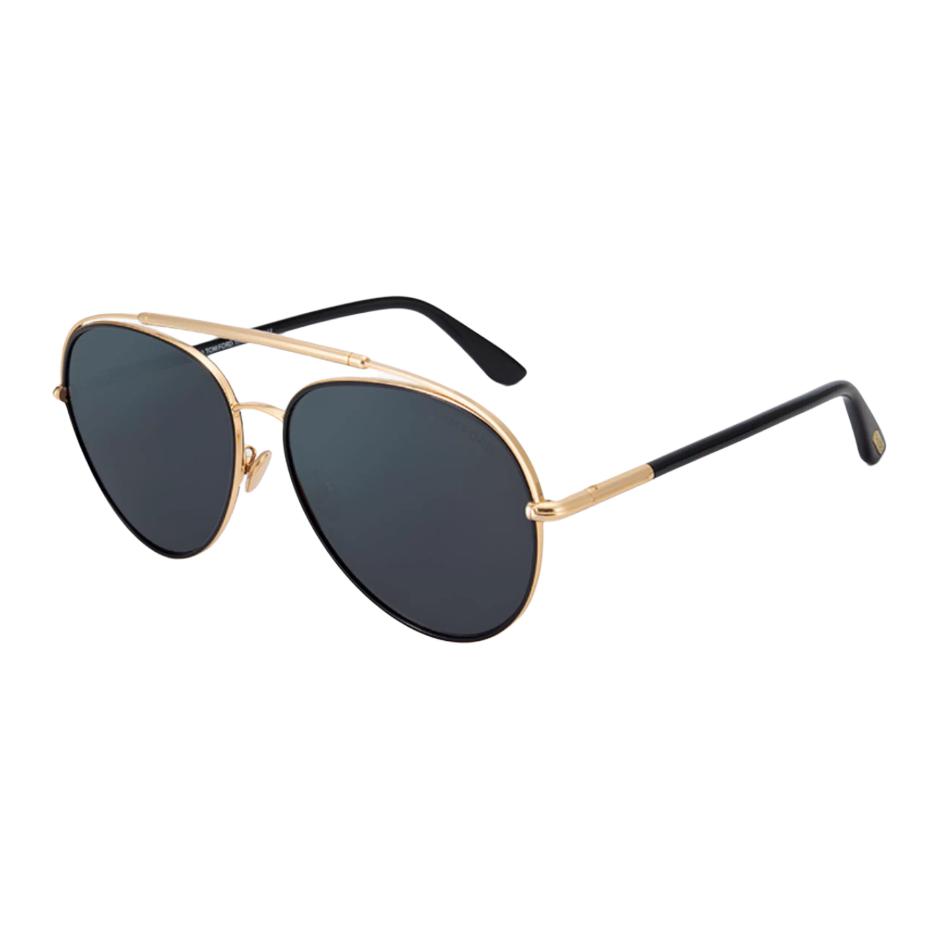 TF Alloy Pilot Style Sunglasses Unisex sunglasses Gold TF0748F_01A 62,Gold