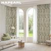 1PC NAPEARL 70-80% Shading Painted Green Plant Printed Blackout Curtains American Pastoral Style Curtain For Bedroom Living Room Home Decor