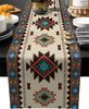 1 Pc Aztec Geometric Printed Table Runner 2D Flat Print Ethnic Home Decor Dining Table Decoration Unique Charming