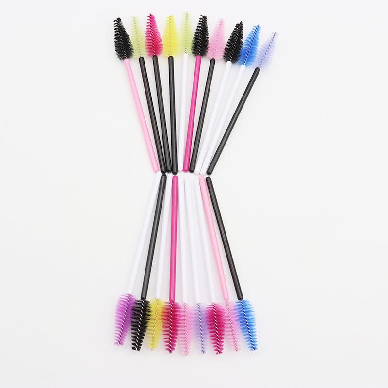 Water Drop Mascara Brush & Eyelash Comb Set - 25 Pack Nylon Curler & Eyebrow Brush for Extensions