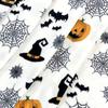 1pc Halloween Blanket Spiders Web Bats Pumpkins Print - Spooky Flannel Throw for Couch Decor - Soft Warm Gift for Party
