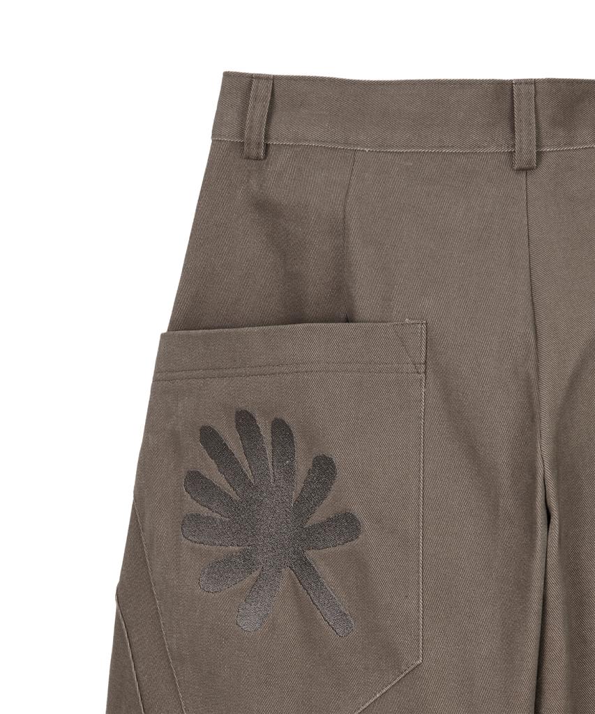 Dandel Dd 10S Structure Balloon Chino Pants (Dark Mocha)